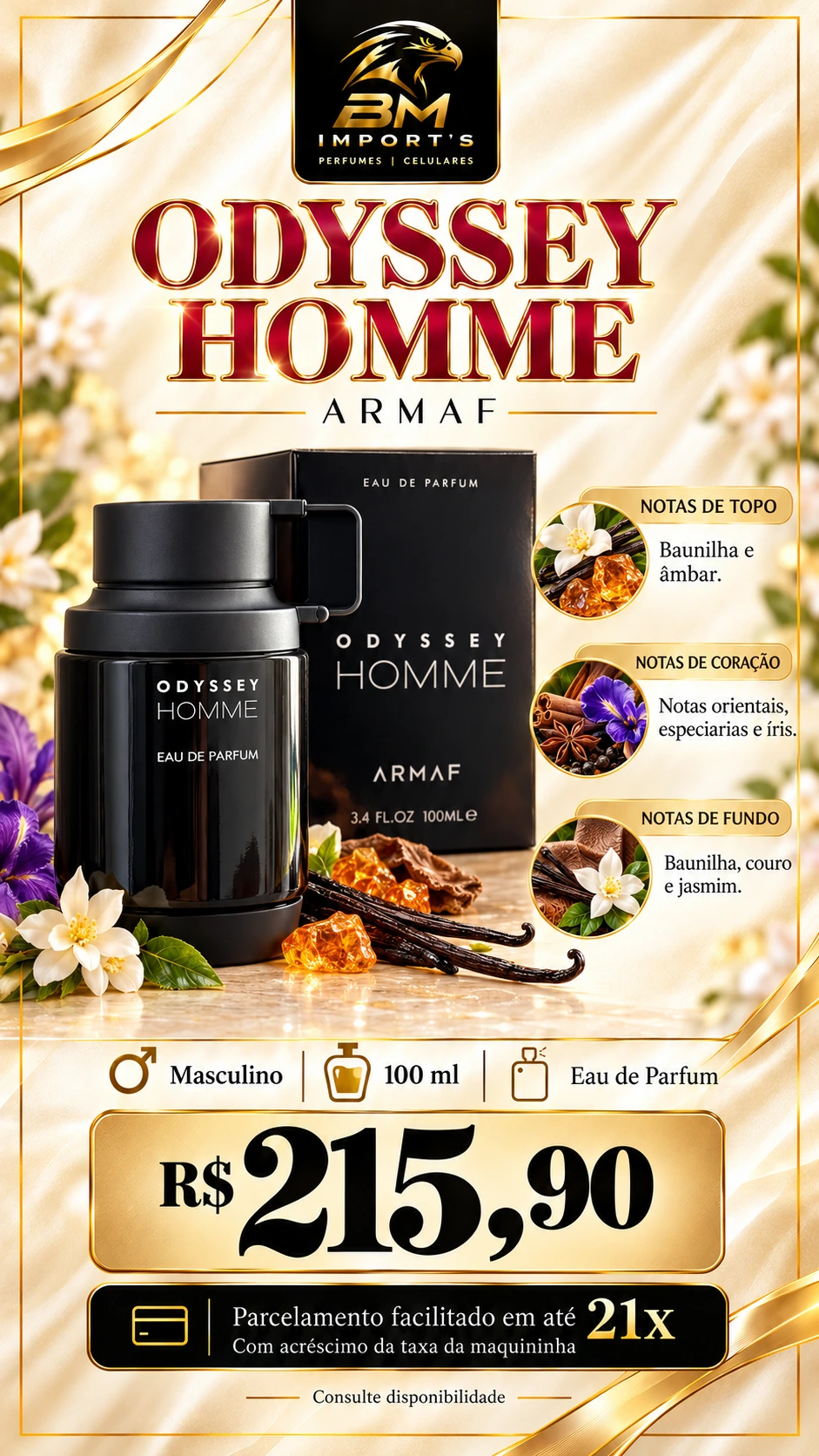 ARMAF ODYSSEY HOMME EDP 100ML