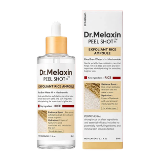 Dr. Melaxin Ampola Esfoliante Peel Shot de Arroz Branco 80 ml